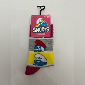 The Smurfs Socks Fits Women’s Shoe Size 6-9.5